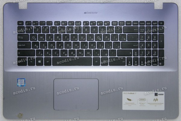 Keyboard Asus X705UB, X705UV-1B серо-синий русифицированная (90NB0EW2-R32RU0, 13N1-2FA0211)+ Topcase Keyboard Asus X705UB, X705UV-1B серо-синий русифицированная (90NB0EW2-R32RU0, 13N1-2FA0211)+ Topcase