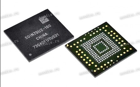 Микросхема SanDisk SDIN7DU2-16G 16GB 64Gb MLCx2 11.5*13-TFBGA153 (Asus p/n: 90NK00E0-R90020) ME372CG EMMC ANDROID TW/ASUS NEW original