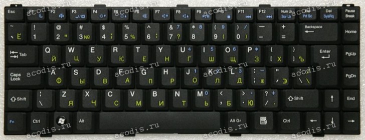 Keyboard Asus S62J, S96, S96S, S96J, S96F, Z62, Z62E чёрная, русифицированная (04GNI51KRU20)