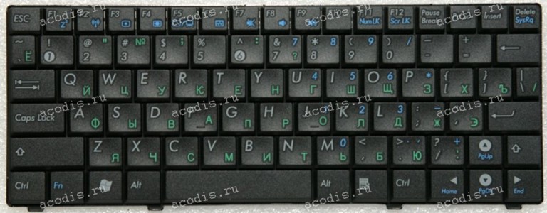 Keyboard Asus Eee PC 900HA, 900HD, PC S101, PC T91 чёрная русифицированная (V100462DS1, 0KNA-112RU01)