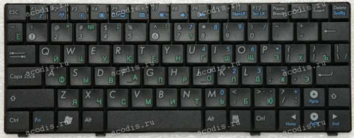 Keyboard Asus Eee PC 900HA, 900HD, PC S101, PC T91 чёрная русифицированная (V100462DS1, 0KNA-112RU01)