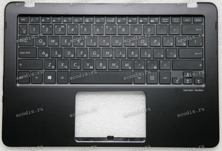 Keyboard Asus UX360UA-1C чёрная матовая, русифицированная (90NB0C03-R30RU0)+ Topcase