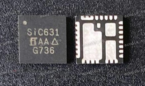 Микросхема Vishay Siliconix SiC631, SiC631CD, SiC631CD-T1-GE3 QFN-32 50 A VRPower Integrated Power Stage