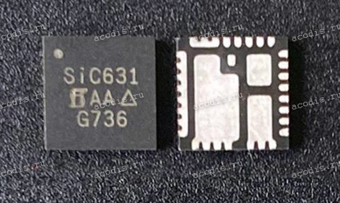 Микросхема Vishay Siliconix SiC631, SiC631CD, SiC631CD-T1-GE3 QFN-32 50 A VRPower Integrated Power Stage Микросхема Vishay Siliconix SiC631, SiC631CD, SiC631CD-T1-GE3 QFN-32 50 A VRPower Integrated Power Stage