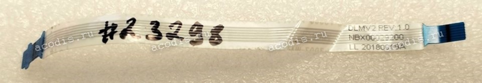 FFC шлейф 6 pin прямой, шаг 0.5 mm, длина 90 mm Power Asus G800VI, GX800VH (p/n 14010-00442200)