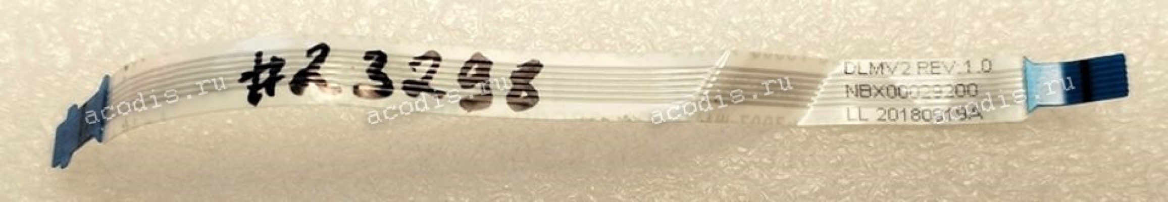 FFC шлейф 6 pin прямой, шаг 0.5 mm, длина 90 mm Power Asus G800VI, GX800VH (p/n 14010-00442200)