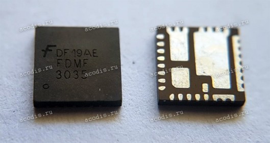 Микросхема ON Semiconductor FDMF3035, FDMF3035CT-ND полный аналог Vishay Siliconix SIC632 (QFN-31, PQFN31 55, 0.5P, CASE 483BR, SCALE 2.5:1) Микросхема ON Semiconductor FDMF3035, FDMF3035CT-ND полный аналог Vishay Siliconix SIC632 (QFN-31, PQFN31 55, 0.5P, CASE 483BR, SCALE 2.5:1)