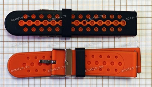 Ремешок для Смарт-часов / браслета Digma KID K7M желтый/синий