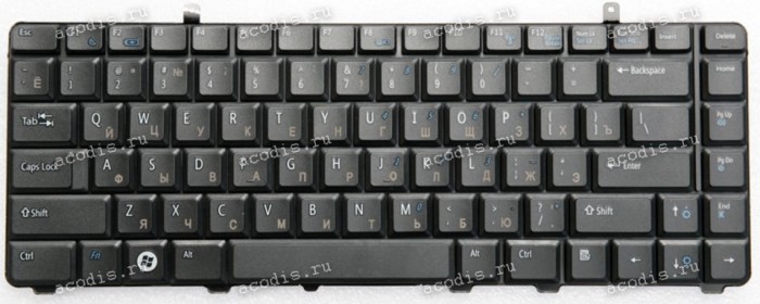 Keyboard Dell Vostro 1014, 1015, 1088, 1410, A840, A860 чёрная матовая русифицированная ( VM8, NSK-DCK01, 9J.N0H82.K01, AEVM8U00210) Keyboard Dell Vostro 1014, 1015, 1088, 1410, A840, A860 чёрная матовая русифицированная ( VM8, NSK-DCK01, 9J.N0H82.K01, AEVM8U00210)