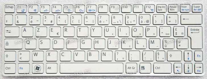 Keyboard Sony SVE11, SVE111 белая матовая нерусифицированная (149036941 ) Keyboard Sony SVE11, SVE111 белая матовая нерусифицированная (149036941 )
