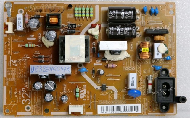 Плата БП Samsung 32,0" UE32EH5047K, PD32AVF_CHS REV 1.3, E301536