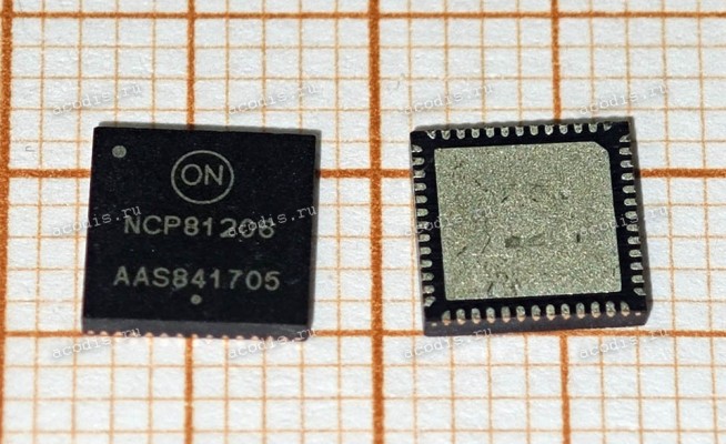 Микросхема ON Semiconductor NCP81206, NCP81206AMNTXG, NCP81206MNTXG QFN-52 PWM CONTROLLER (Asus p/n: 06095-01450100) NEW original