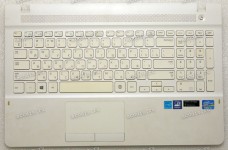 Keyboard Samsung NP270E5E-X06RU + topcase (p/n: BA75-04585C) (//RUO) русифицированная UNIT-HOUSING_TOP;LAMPARD-15,PC/ABS,WHITE