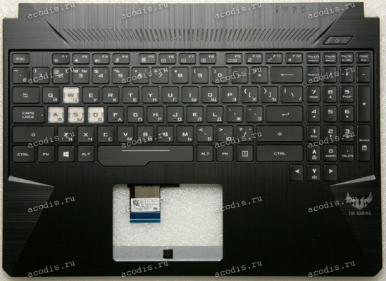 Keyboard Asus FX505DD-1A черная матовая русифицированная (90NR02C1-R31RU0, 13N1-5JA0801, 13NR00S1AP0211)+Topcase Keyboard Asus FX505DD-1A черная матовая русифицированная (90NR02C1-R31RU0, 13N1-5JA0801, 13NR00S1AP0211)+Topcase