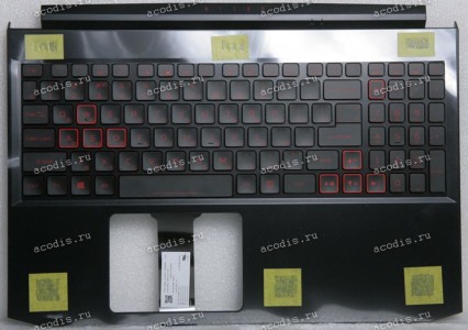 Keyboard Acer Aspire 5 A515-44-R3FX, Nitro 5 AN515-44-R6EL, AN515-55 чёрно-красная матовая русифицированная (6B.Q7KN2.037, FH51M_KB_PLATE, AP336000101-HA25, FA336000101-3, 6BQ7KN2037, 002-18K33LHF01, LG05P_N90BRL, MKI1513157, PK133361A04, ACM18K3/3SU) + T Keyboard Acer Aspire 5 A515-44-R3FX, Nitro 5 AN515-44-R6EL, AN515-55 чёрно-красная матовая русифицированная (6B.Q7KN2.037, FH51M_KB_PLATE, AP336000101-HA25, FA336000101-3, 6BQ7KN2037, 002-18K33LHF01, LG05P_N90BRL, MKI1513157, PK133361A04, ACM18K3/3SU) + T