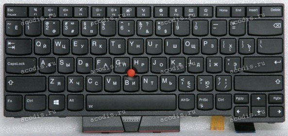 Keyboard Lenovo ThinkPad T470, T480 с подсветкой (SN20P41783, 01HX441, 12T005B, 8SSN20P41783C, WIDBL-84SU, PK131691B06, 102-16C23LHD01C) (Black/Matte/RUO) чёрная матовая русифицированная original