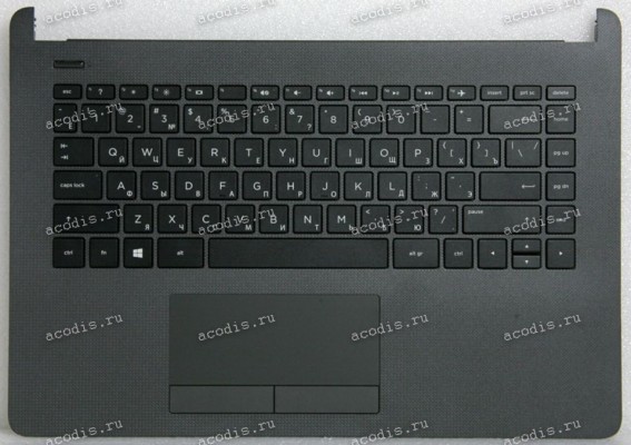 Keyboard HP 240 G6, 245 G6, 246 G6, 14-bs, 14-bw серый матовый,  русифицированная (929159-251) +Topcase original NEW