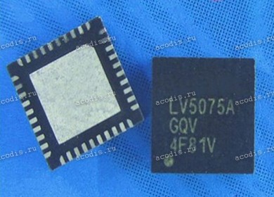 Микросхема LCFC Lenovo LV5075A-GQV, LV5075AGQV QFN-40 ШИМ контроллер