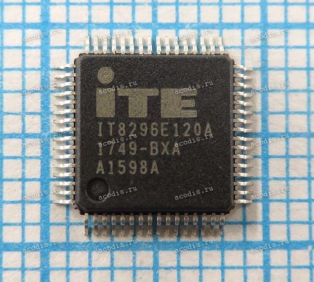 Микросхема ITE IT8296E-120A/BX, IT8296E120A-BXA LQFP-64 QCI/AL008296B00 EC (Asus p/n: 06037-00290000) NEW original