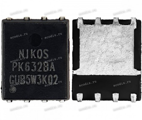 Транзистор NIKOS, NIKO-SEM, Unikc PK632BA PDFN5*6 HUABEI HQ11230373000 N-MOSFET 30V 78A (Asus p/n: 07005-02531600) NEW original