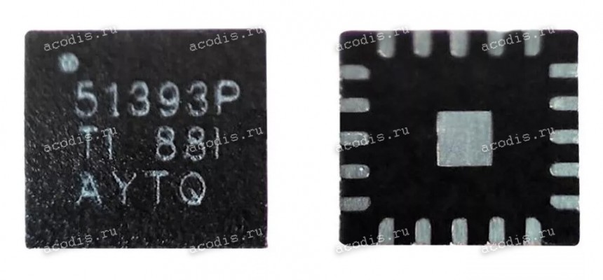 Микросхема Texas Instruments TPS51393, TPS51393P, TPS51393PRJER, TPS51393RJER