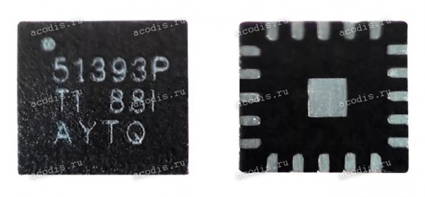 Микросхема Texas Instruments TPS51393, TPS51393P, TPS51393PRJER, TPS51393RJER