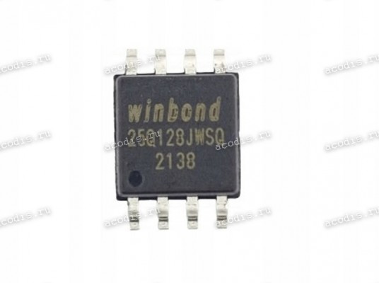 Микросхема Winbond W25Q128JWSQ, W25Q128JWSIQ SOP-8 1,8V NOR Memory IC 128Mb (16M x 8) SPI - Quad I/O 133MHz 128M-BIT SERIAL FLASH MEMORY WITH DUAL/QUAD SPI