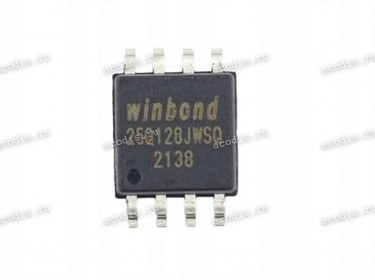 Микросхема Winbond W25Q128JWSQ, W25Q128JWSIQ SOP-8 1,8V NOR Memory IC 128Mb (16M x 8) SPI - Quad I/O 133MHz 128M-BIT SERIAL FLASH MEMORY WITH DUAL/QUAD SPI
