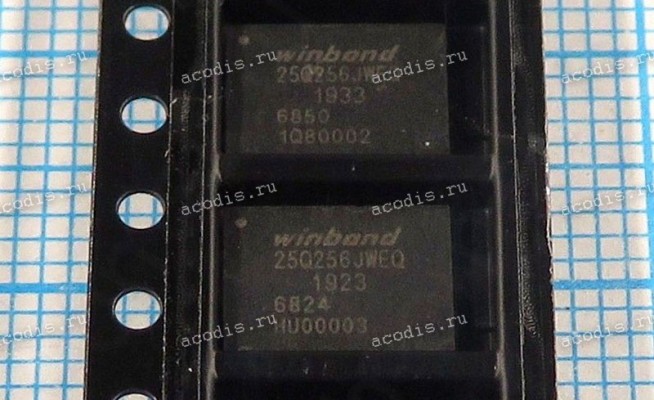 Микросхема Winbond W25Q256JVBIQ, W25Q256JVBQ, W25Q256JVFIQ, W25Q256JVFQ, W25Q256JVEQ, W25Q256JVEIQ QFN-8  3V 256V-BIT SERIAL FLASH MEMORY WITH DUAL/QUAD SPI