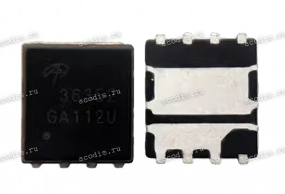 Микросхема Alpha&Omega AO36352, AON36352, AONY36352 DFN 5X6D 30V Dual Asymmetric N-Channel MOSFET 49A/85A