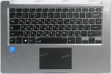 Keyboard Digma EVE 14 C410 ES4057EW + topcase MB27716023 YMS-0186-A VER:A0 (Black/Silver/Matte/RUO)