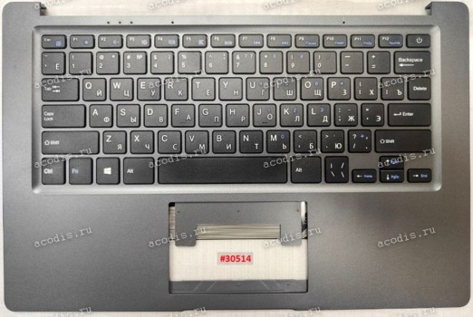Keyboard Digma EVE 14 P416 ES4062EW + topcase XS-27716023 YMS-0186-A-XS VER:A0 SP14613 (Black/Matte/RUO)