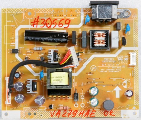 Плата БП Asus 27,0" VA279HAE (4H.3CS02.A20, 5E4BB02003) MPA2124 MP3375
