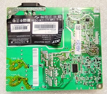 Плата БП Acer 19,0" AL1916W AS (ET.1916P.500, 2994743303, A190E2 DAC-12M030 REV: 1F, E230374) OZ964GN