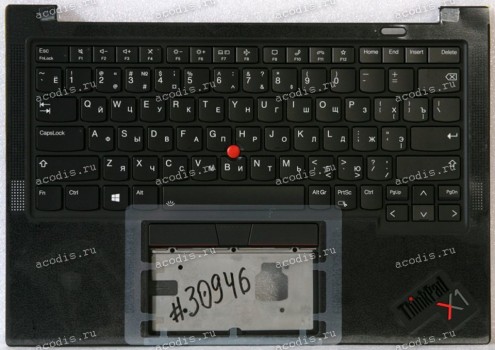 Keyboard Lenovo ThinkPad X1 Carbon Gen 9th чёрная, матовая русифицированная (5M11C53361, AM1U8000800, 8SSN20Z77405S, SN20Z77405-01, PK131U82B06, V201220AS1) c подсветкой +Topcase GRP KBD BZL,RUS,WW,DB,SUN NEW original