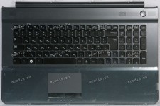 Keyboard Samsung NP-RC720 серый металлик,  русифицированная (BA75-02838G, 9Z.N6ASN.11A) +Topcase