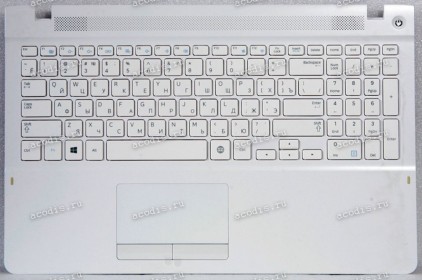 Keyboard Samsung NP370R5E 15.6" белая русифицированная  (BA75-04478C, BA5903682)+Topcase