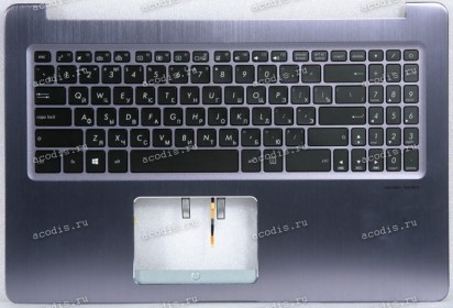 Keyboard Asus X580GD-1B серый металлик, русифицированная (90NB0HX4-R31RU1, 13N1-29A0E01)+Topcase