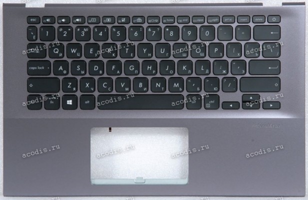 Keyboard Asus X412UA-1G серая матовая, русифицированная (90NB0KP2-R32RU0)+Topcase