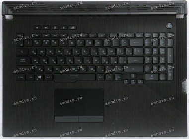 Keyboard Asus G731GU-1B чёрная матовая, русифицированная (90NR01T2-R31RU0, 13N1-9BA0801)+Topcase