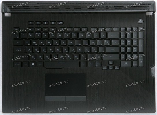 Keyboard Asus G731GU-1B чёрная матовая, русифицированная (90NR01T2-R31RU0, 13N1-9BA0801)+Topcase