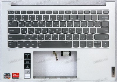 Keyboard Lenovo Yoga Slim 7 Pro 14ACH5 тёмная в сетебристом топкейсе (PR4SB-RU, SN20W85370, KT01-19C3SB01RURA000, 8SSN20W85370, AM1W0000B00-CJ, 19C3XS210831, AM235000110KCS2)