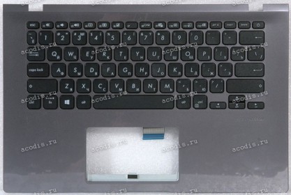 Keyboard Asus X409FAC-1G серый металлик, русифицированный (90NB0MS2--R33RU0, 13NB0MS2P02112-3)+Topcase