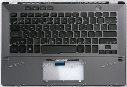 Keyboard Asus GA401II, GA401IH, GA401IU, GA401IV-1E тёмно-серый русифицированная (90NR03F3-R31RU1, 6053B1788121, 90NR03F3-R31RU2)+Topcase