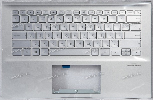 Keyboard Asus X431FA-2S серебристая русифицированная (90NB0LR4-R31RU0, HQ207205500)+Topcase