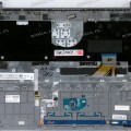 Keyboard Samsung NP530U3C-A02RU чёрная в тёмносеребристом топкейсе русифицированная (BA75-04042M, CNBA5903381A, BA59-03381A)+Topcase