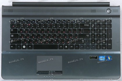 Keyboard Samsung NP-RC710-S03RU, RC720-S02RU чёрная в тёмно-сером (BA75-02837C, CNBA5902921C, BA59-02921C) +Topcase