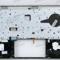 Keyboard HP ProBook 440 G8, G9, G10, 445 G8, G9, G10 (M23769-251)+Topcase чёрная матовая в серебристом топкейсе английская С подсветкой