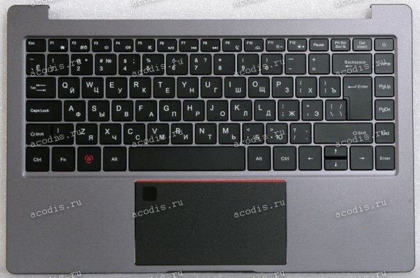 Keyboard Гравитон Н14И-Т, Machenike 14, ThundeRobot 14, IP3 + topcase чёрная в тёмно-сером топкейсе (61.Y141UK914A01, PRIDE+K4119 MB2983003, AMR11965-PCT1336U-6-FT9369-S-210416) возможно Machenike MachCreator 14 Intel Gen 11 MC-14i511320HF60HSM00RU, MC-14