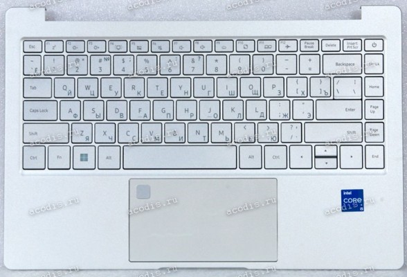 Keyboard Machenike MachCreator 14 Intel Gen 11 MC-14i511320HF60HSM00RU, MC-14i711390HF60HSM00RU, IP3 + topcase серебристая в серебристом топкейсе c подсветкой и тачпадом  (DOK-6502D, NB-17 6502D, XN1-Y-G141, AMR11965-PCT1336U-6-FT9369-S-210416, ZENIA/CN1G